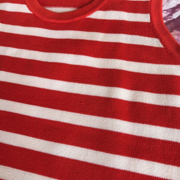 Juicy Couture Girls Dress Size XL Seychelles Orange Striped Sweater Tank NEW - Picture 8 of 8